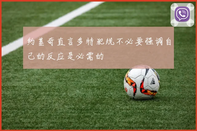 约基奇直言多特犯规不必要强调自己的反应是必需的
